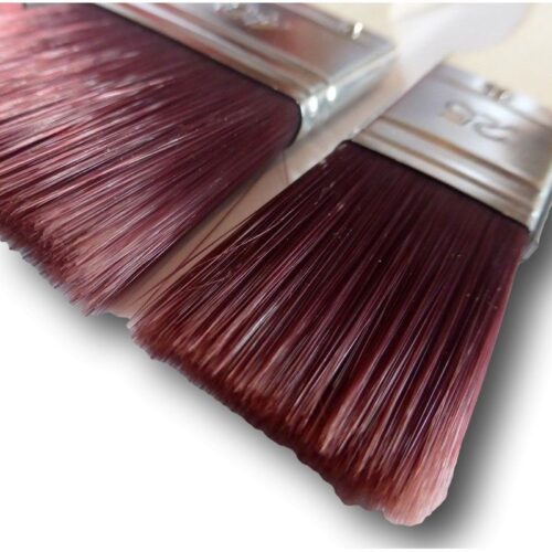 Pochette de 3 brosse manche longue polyamide brun - Pébéo