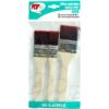Pochette de 3 brosse manche longue polyamide brun - Pébéo