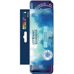 BOITE AQUARELLE METALIQUE 24 COULEUR LEFRANC & BOURGEOIS Boite aquarelle metalique 24 couleurs lefranc & bourgeois