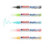Boite de 5 marqueurs acrylique peinture E-5100 basic - Edding