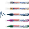 Boite de 5 marqueurs acrylique peinture E-5100 basic - Edding
