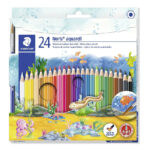 Crayon de couleur aquarelle 24 pièces Staedtler