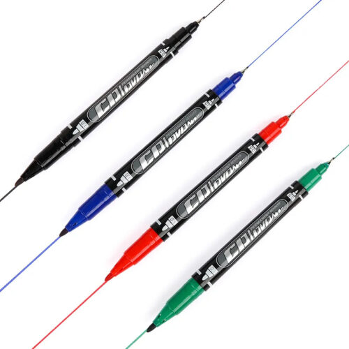 Gxin G-107A double tête double pointe marqueur permanent CD/DVD à base d'huile lisse écriture alcool marqueur permanent pour les entreprises