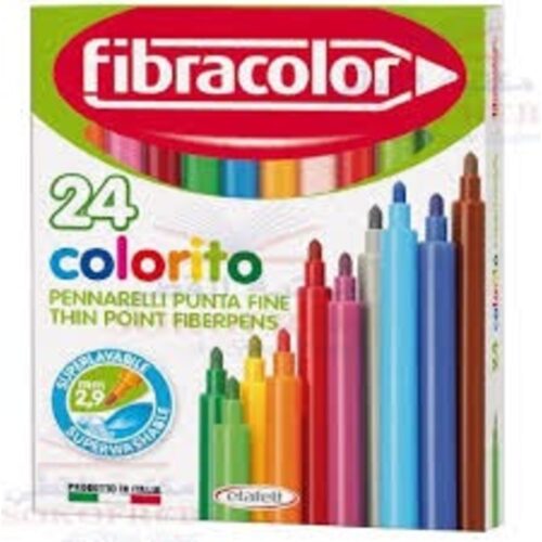 Pochette feutre coloriage de 24 – Fibracolor