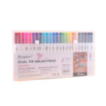 Pack de 24 feutres pinceau à double extrémité aquarelle - Giorgione