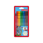 Stylo fibre pen 68 1mm 68/10 10 couleurs ass - Stablio