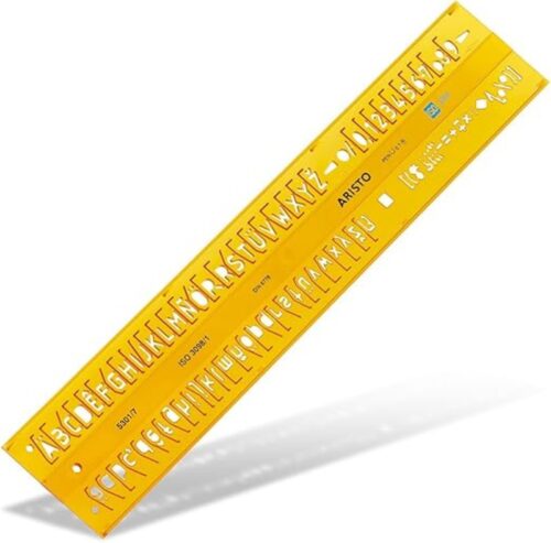 Trace lettre Normographe [5 - 7 - 10 MM ARK]