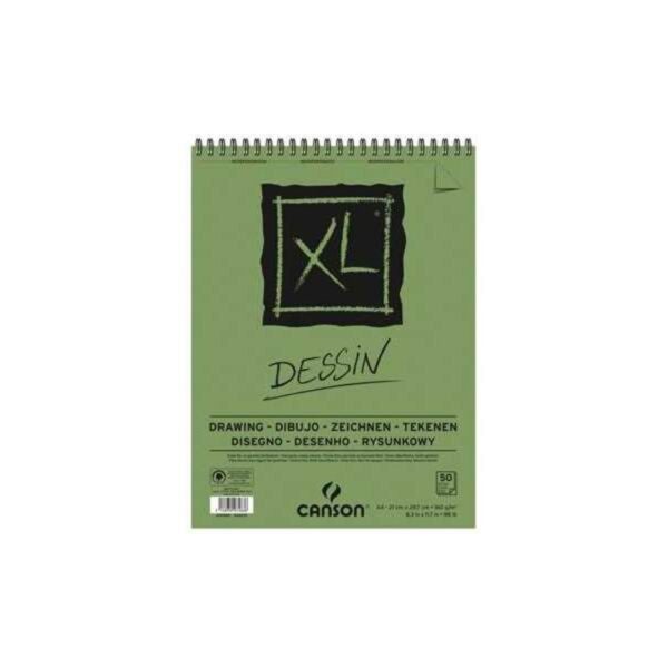 Album Dessin XL Grain léger A3 160 g/m², 50 F Blanc 29.7 x 42 cm - Canson
