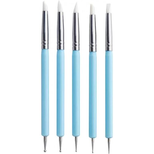 Set de 5 outils d'indentation d'argile en Silicone