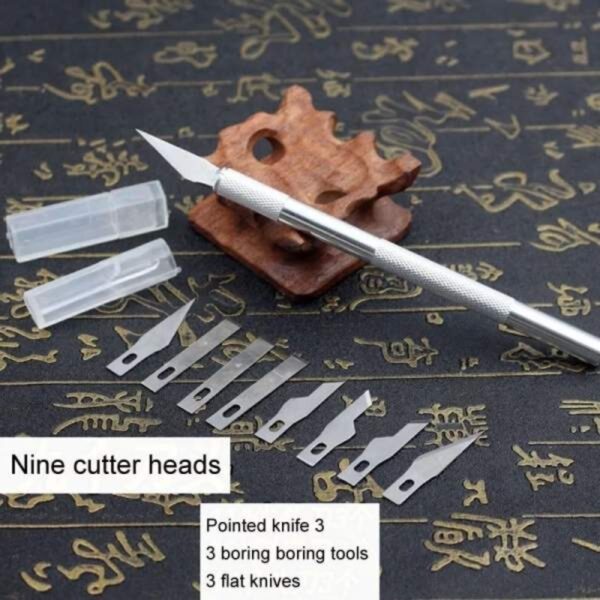 Kit 3 Cutter de précision + 10 lames