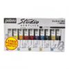 Coffret de 10 Tubes Studio Acrylics 20 ml & Pinceau
