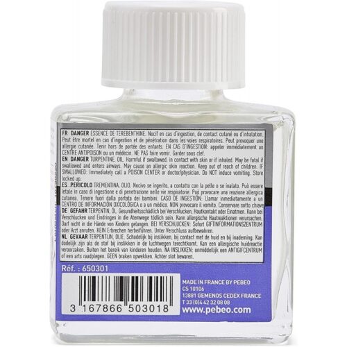 Essence de Térébenthine Rectifiée 75 ml_3 Essence de Térébenthine Rectifiée 75 ml - Pébéo