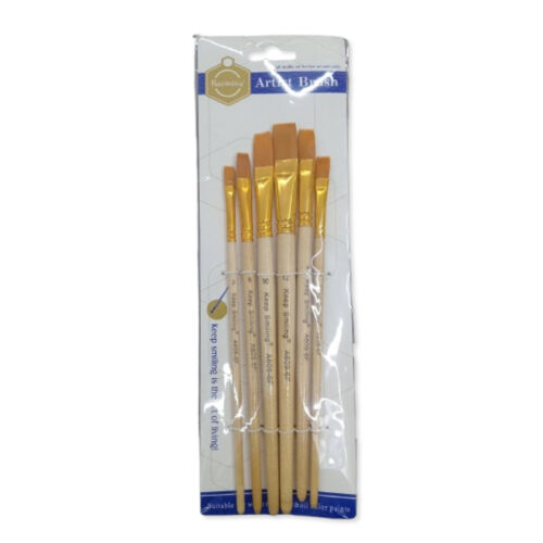 Pochette 6 Pinceaux Plat - Artist Brush