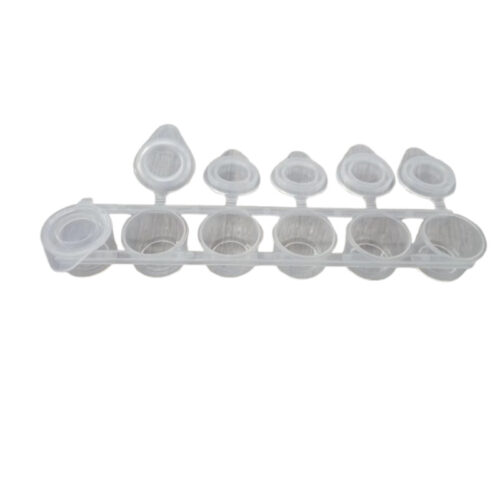 Mini Pot de Peinture Vide  Plastique Transparent 10ml en avec Couvercle pour Peinture