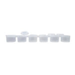 Mini Pot de Peinture Vide  Plastique Transparent 10ml en avec Couvercle pour Peinture