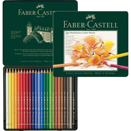 Boîte 24 Crayons de Couleur Polychromos – Faber-Castell