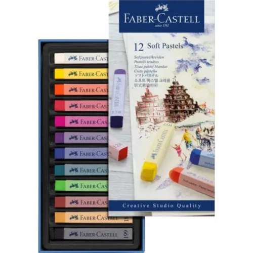 Boîte 12 Pastels Tendres-Faber-Castell