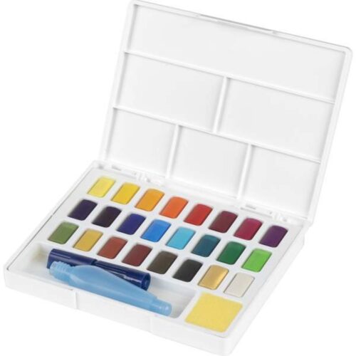 Boite Peinture Aquarelle – 24 Demi-Godets – Faber-Castell