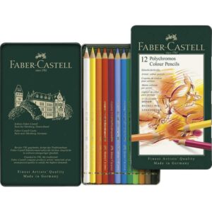faber-castell-crayons-de-couleur-polychromos-boite-12-couleurs (1) Boîte 12 Crayons de Couleur Polychromos – Faber-Castell
