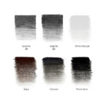 Ensemble de 6 crayons à dessin -WINSOR AND NEWTON