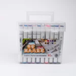 boite de 80 Marqueurs à alcool double pointe – Superior Art Markers – Touch