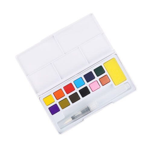 Boite aquarelle en plastique giorgione 12couleurs  + Pinceau réservoire