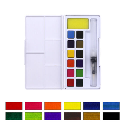 Boite aquarelle en plastique giorgione 12couleurs  + Pinceau réservoire