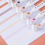 Hb369574675f0447785449a707fd538fb7 boite 24 Marqueurs à base d'alcool à double pointe, mélangeables, couleur chair